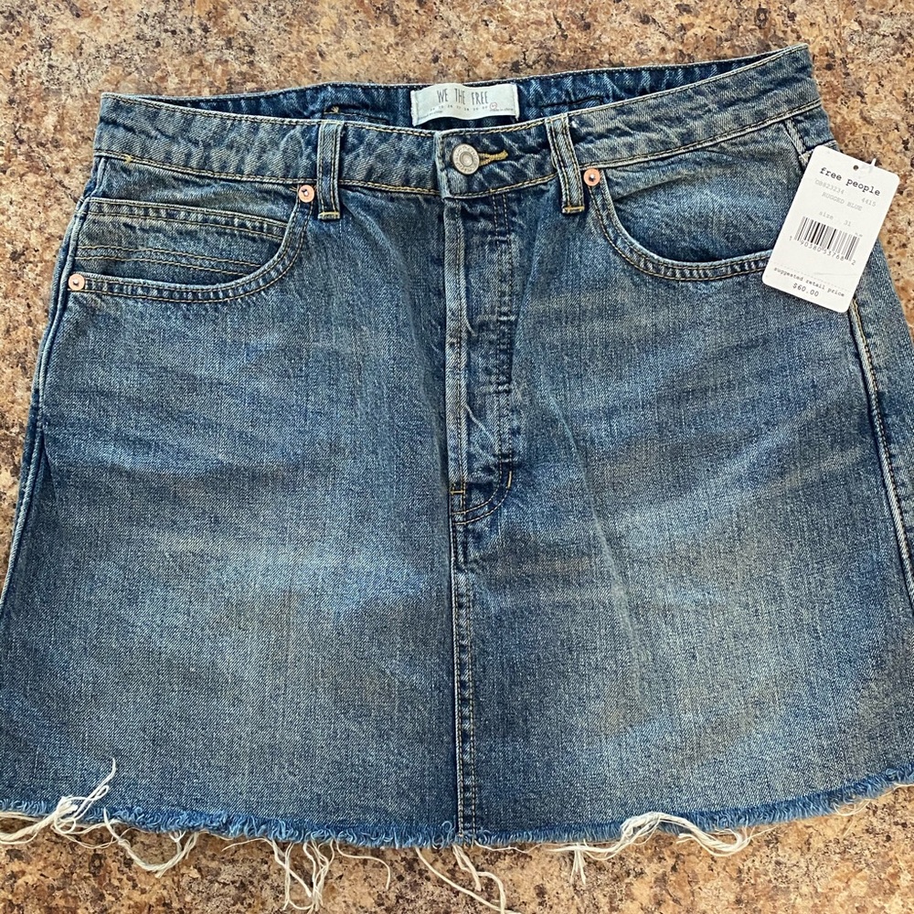 Free People Denim Skirt